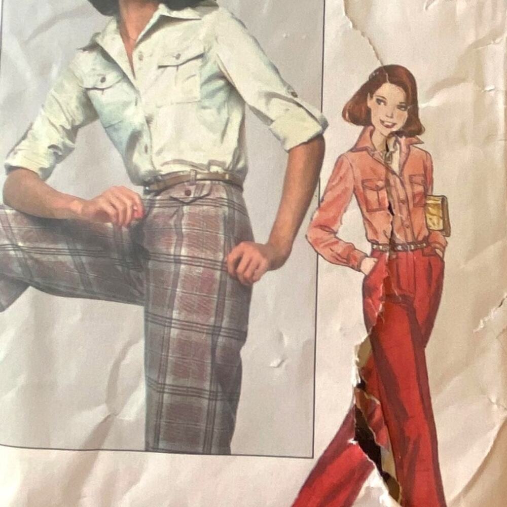 Vtg Simplicity 8159 Pattern Top Pant Junior 11 Comfort Timeless Business Casual
